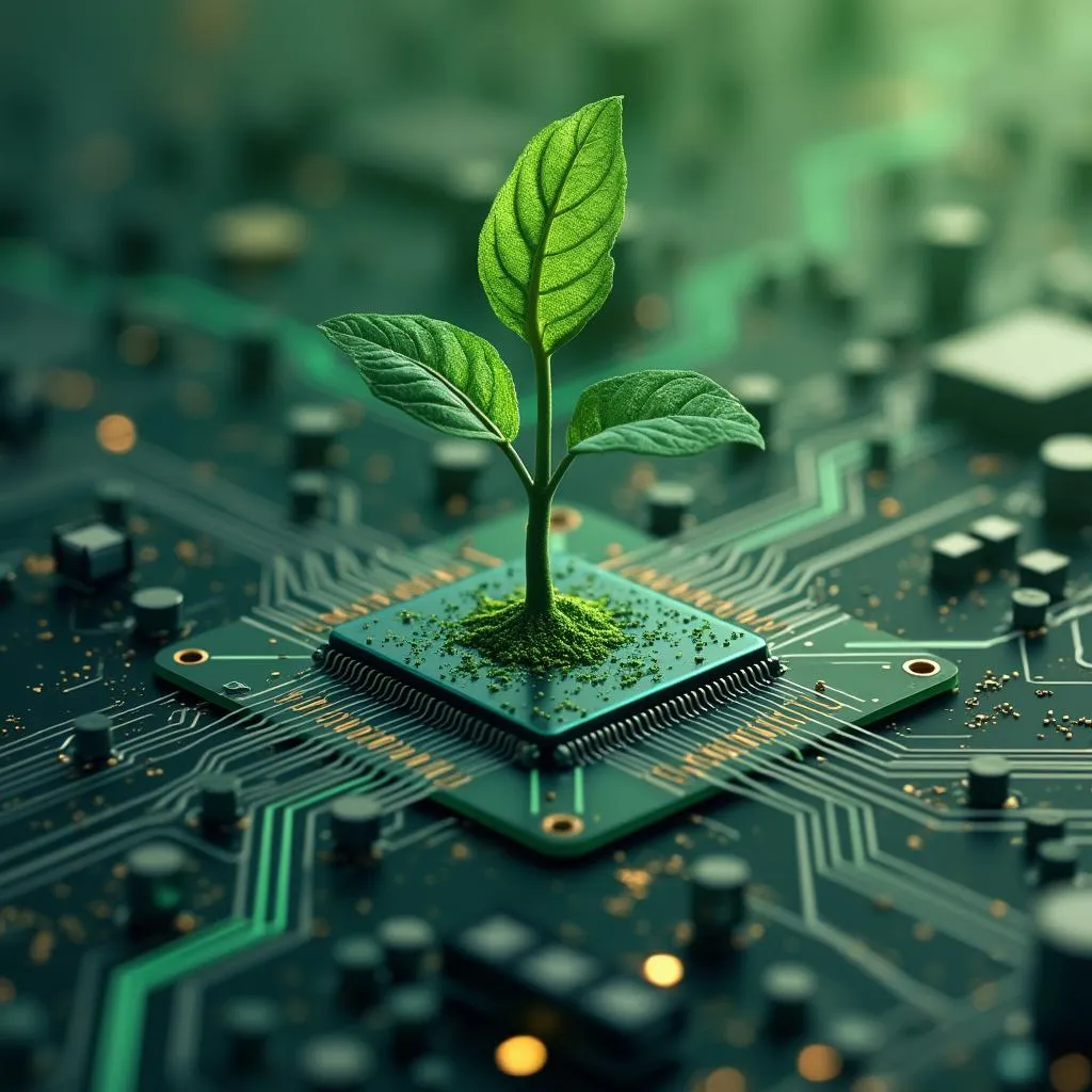 Concept d'IA pour l'investissement durable en France